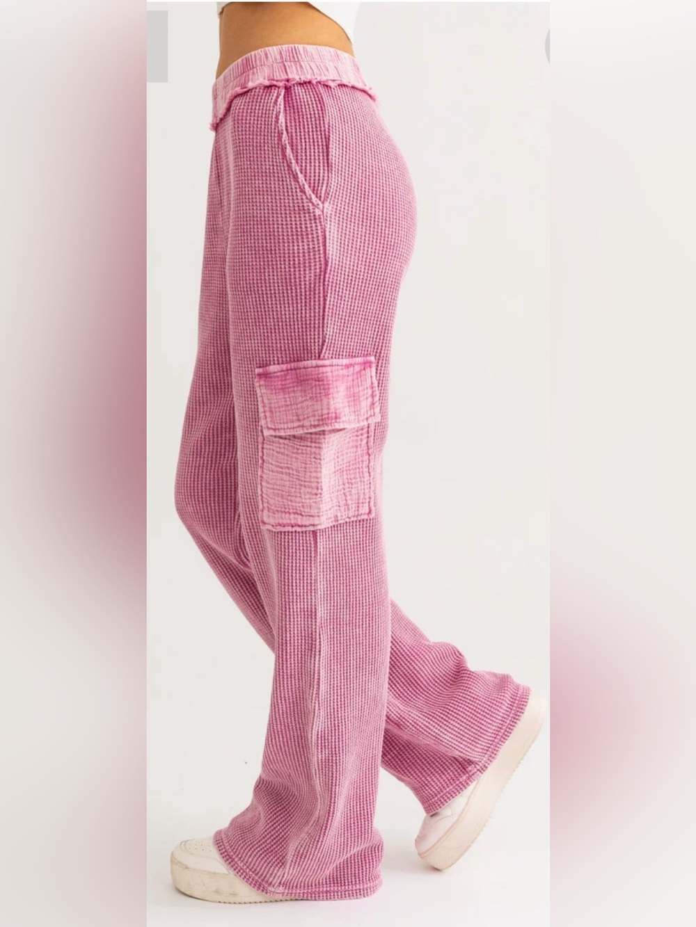 Lelis waffle knit pants